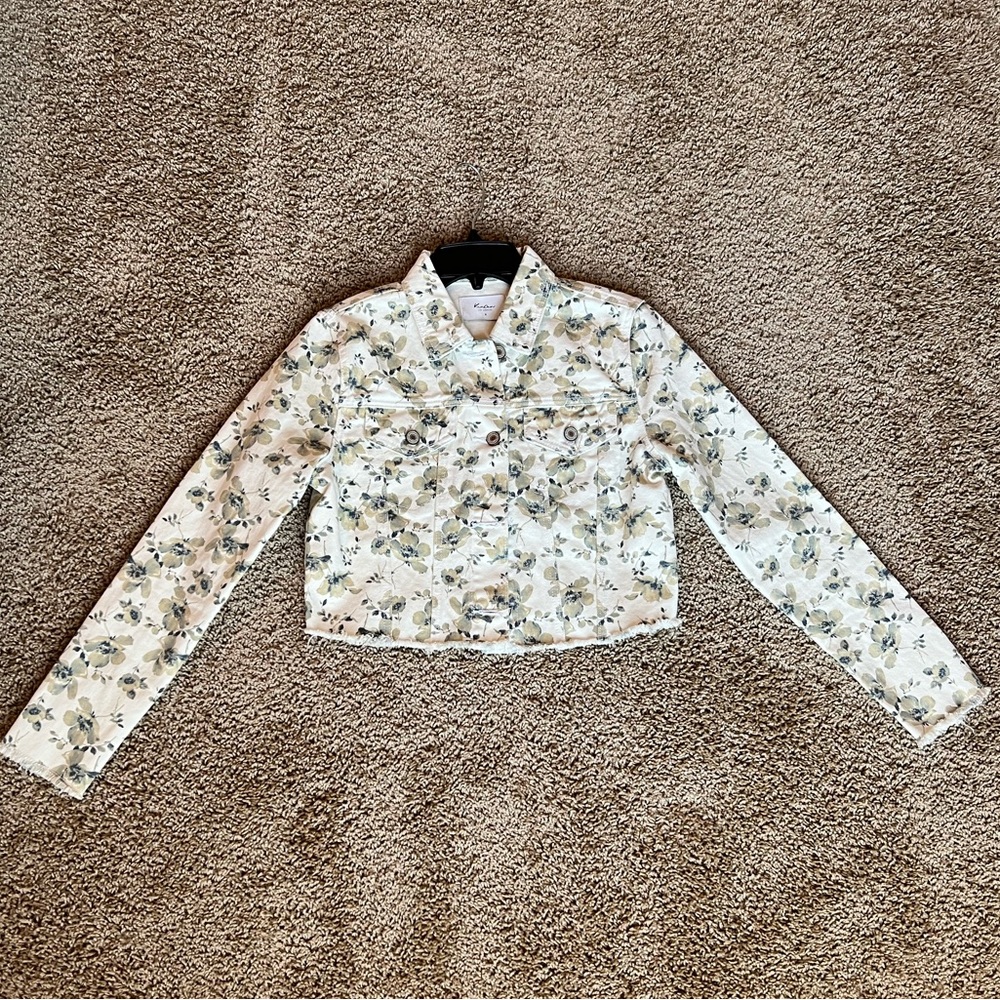 Kancan Floral Jean Jacket - S